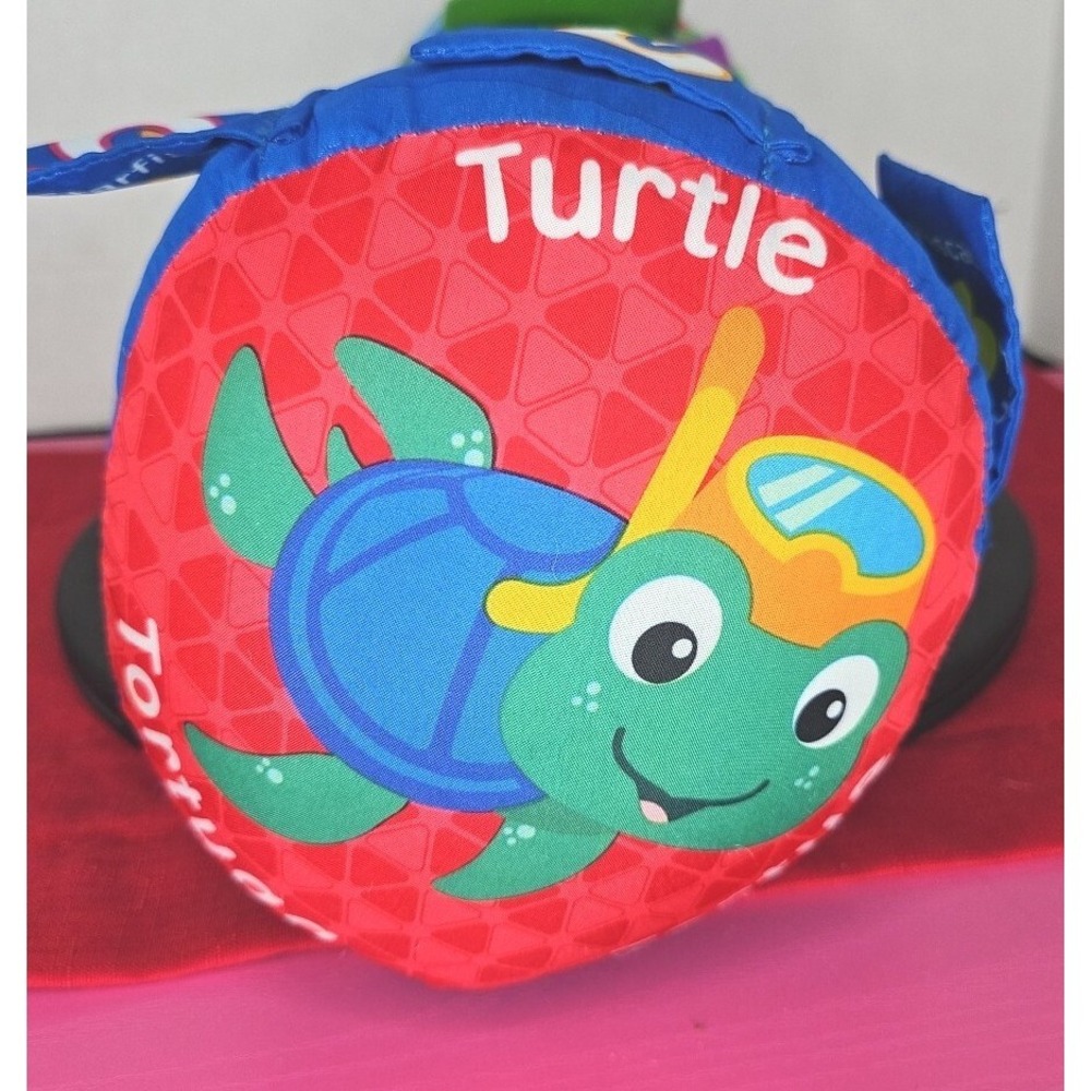Baby Einstein Sea Life Round Learning Activity Pillow Blue Reef Rainforest - Picture 11 of 11
